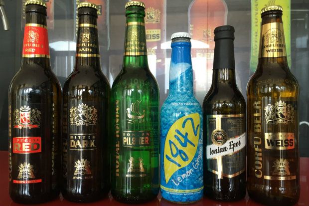 Oι μπύρες της ζυθοποιίας Corfu Beer, photo: Κική Τριανταφύλλη