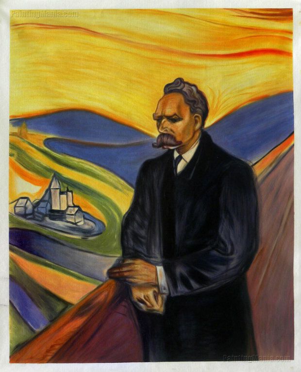 Ο Φρίντριχ Νίτσε σε πορτρέτο που φιλοτέχνησε ο Έντβαρντ Μουνχ το 1906 (Thielska Galleriet)